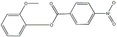 2-methoxyphenyl 4-nitrobenzoate Structure