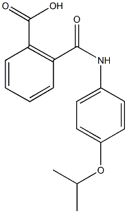 2-[(4-isopropoxyanilino)carbonyl]benzoic acid 结构式