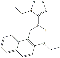 N-[(2-ethoxy-1-naphthyl)methyl]-N-(1-ethyl-1H-tetraazol-5-yl)amine Structure