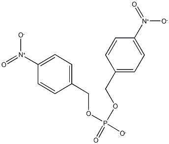 bis{4-nitrobenzyl} hydrogen phosphate Struktur