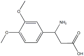 3-(3,4-dimethoxyphenyl)-beta-alanine,,结构式