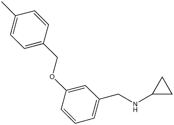 N-cyclopropyl-N-{3-[(4-methylbenzyl)oxy]benzyl}amine Struktur