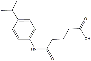 5-(4-isopropylanilino)-5-oxopentanoic acid Struktur