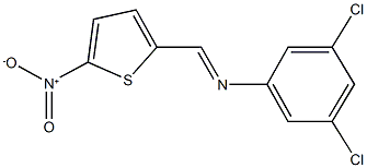 3,5-dichloro-N-[(5-nitro-2-thienyl)methylene]aniline Structure