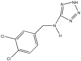 N-(3,4-dichlorobenzyl)-N-(2H-tetraazol-5-yl)amine,,结构式