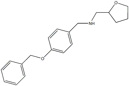 N-[4-(benzyloxy)benzyl]-N-(tetrahydro-2-furanylmethyl)amine 结构式