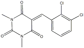 5-(2,3-dichlorobenzylidene)-1,3-dimethyl-2,4,6(1H,3H,5H)-pyrimidinetrione Structure