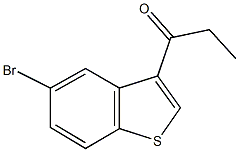 1-(5-bromo-1-benzothien-3-yl)-1-propanone 化学構造式