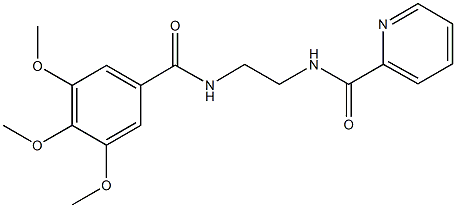 N-{2-[(3,4,5-trimethoxybenzoyl)amino]ethyl}-2-pyridinecarboxamide|