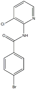 4-bromo-N-(3-chloro-2-pyridinyl)benzamide Structure