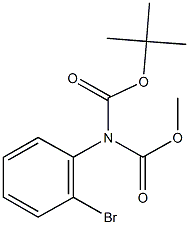 tert-butyl methyl 2-bromophenylimidodicarbonate Structure