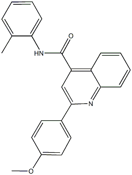 2-(4-methoxyphenyl)-N-(2-methylphenyl)-4-quinolinecarboxamide Struktur