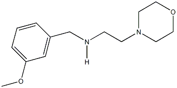 N-(3-methoxybenzyl)-N-[2-(4-morpholinyl)ethyl]amine 化学構造式