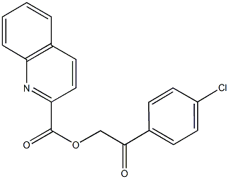  2-(4-chlorophenyl)-2-oxoethyl 2-quinolinecarboxylate