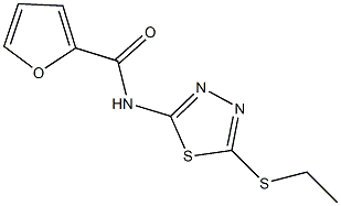 N-[5-(ethylsulfanyl)-1,3,4-thiadiazol-2-yl]-2-furamide Struktur