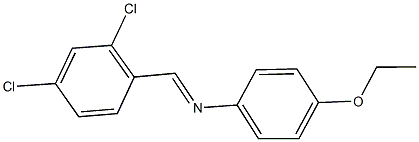 N-(2,4-dichlorobenzylidene)-N-(4-ethoxyphenyl)amine Structure