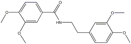 N-[2-(3,4-dimethoxyphenyl)ethyl]-3,4-dimethoxybenzamide,,结构式