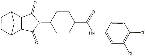 N-(3,4-dichlorophenyl)-4-(3,5-dioxo-4-azatricyclo[5.2.1.0~2,6~]dec-4-yl)cyclohexanecarboxamide Structure