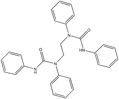 N-{2-[(anilinocarbonyl)anilino]ethyl}-N,N'-diphenylurea,,结构式