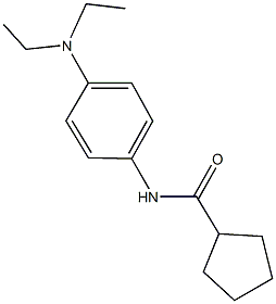 N-[4-(diethylamino)phenyl]cyclopentanecarboxamide 结构式