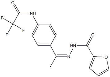 2,2,2-trifluoro-N-{4-[N-(2-furoyl)ethanehydrazonoyl]phenyl}acetamide