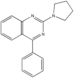  4-phenyl-2-(1-pyrrolidinyl)quinazoline