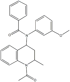 N-(1-acetyl-2-methyl-1,2,3,4-tetrahydro-4-quinolinyl)-N-(3-methoxyphenyl)benzamide