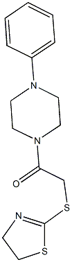 4,5-dihydro-1,3-thiazol-2-yl 2-oxo-2-(4-phenyl-1-piperazinyl)ethyl sulfide