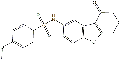 4-methoxy-N-(9-oxo-6,7,8,9-tetrahydrodibenzo[b,d]furan-2-yl)benzenesulfonamide Structure