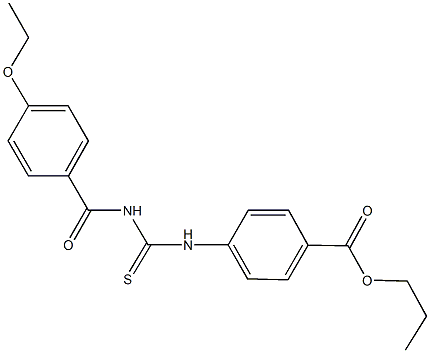 propyl 4-{[({[4-(ethyloxy)phenyl]carbonyl}amino)carbothioyl]amino}benzoate|