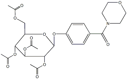 3,5-bis(acetyloxy)-2-[(acetyloxy)methyl]-6-[4-(4-morpholinylcarbonyl)phenoxy]tetrahydro-2H-pyran-4-yl acetate