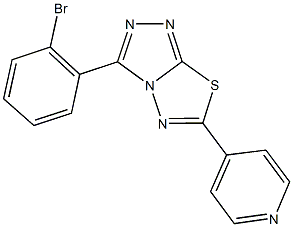  3-(2-bromophenyl)-6-(4-pyridinyl)[1,2,4]triazolo[3,4-b][1,3,4]thiadiazole