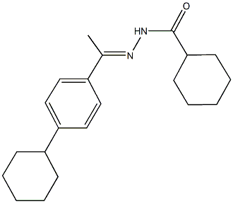 N'-[1-(4-cyclohexylphenyl)ethylidene]cyclohexanecarbohydrazide|