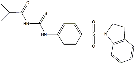 N-[4-(2,3-dihydro-1H-indol-1-ylsulfonyl)phenyl]-N'-isobutyrylthiourea