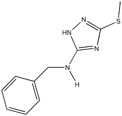 N-benzyl-N-[3-(methylsulfanyl)-1H-1,2,4-triazol-5-yl]amine 结构式