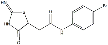 2-(2-amino-4-oxo-4,5-dihydro-1,3-thiazol-5-yl)-N-(4-bromophenyl)acetamide|