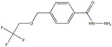 4-[(2,2,2-trifluoroethoxy)methyl]benzohydrazide Struktur