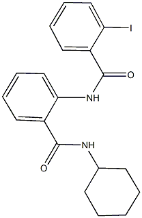 N-cyclohexyl-2-[(2-iodobenzoyl)amino]benzamide 结构式