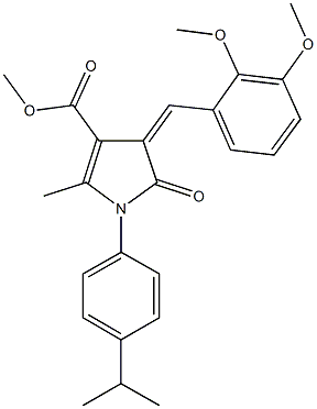 methyl 4-(2,3-dimethoxybenzylidene)-1-(4-isopropylphenyl)-2-methyl-5-oxo-4,5-dihydro-1H-pyrrole-3-carboxylate