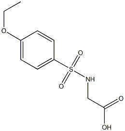 {[(4-ethoxyphenyl)sulfonyl]amino}acetic acid Structure