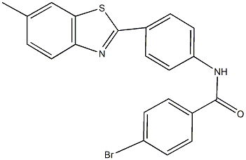 4-bromo-N-[4-(6-methyl-1,3-benzothiazol-2-yl)phenyl]benzamide Structure