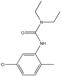 N'-(5-chloro-2-methylphenyl)-N,N-diethylurea Structure