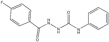 2-(4-fluorobenzoyl)-N-phenylhydrazinecarboxamide Struktur