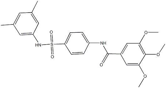 N-{4-[(3,5-dimethylanilino)sulfonyl]phenyl}-3,4,5-trimethoxybenzamide Structure