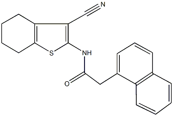 N-(3-cyano-4,5,6,7-tetrahydro-1-benzothien-2-yl)-2-(1-naphthyl)acetamide Structure