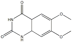 6,7-dimethoxy-4a,8a-dihydro-2,4(1H,3H)-quinazolinedione Struktur