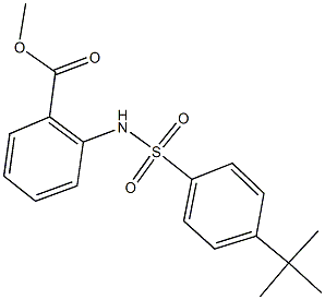 methyl 2-{[(4-tert-butylphenyl)sulfonyl]amino}benzoate