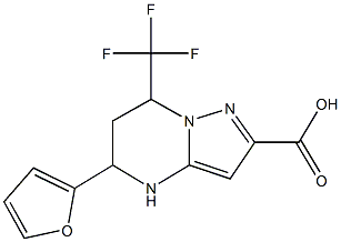 5-(2-furyl)-7-(trifluoromethyl)-4,5,6,7-tetrahydropyrazolo[1,5-a]pyrimidine-2-carboxylic acid