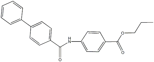 propyl 4-[([1,1'-biphenyl]-4-ylcarbonyl)amino]benzoate Structure