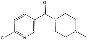 1-[(6-chloro-3-pyridinyl)carbonyl]-4-methylpiperazine Structure